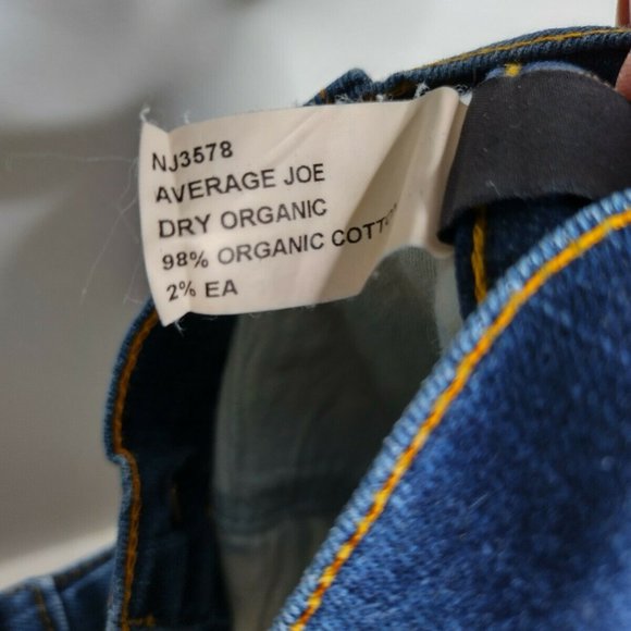 Nudie Jeans Men's Size 34X34 (32X31) Straight Leg Button Fly Blue - Picture 6 of 8